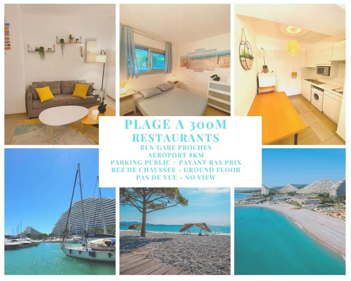 Superbe Appartement A 300M De La Plage, Rdc - Fame Marina Baie Des Anges Villeneuve-Loubet Zewnętrze zdjęcie